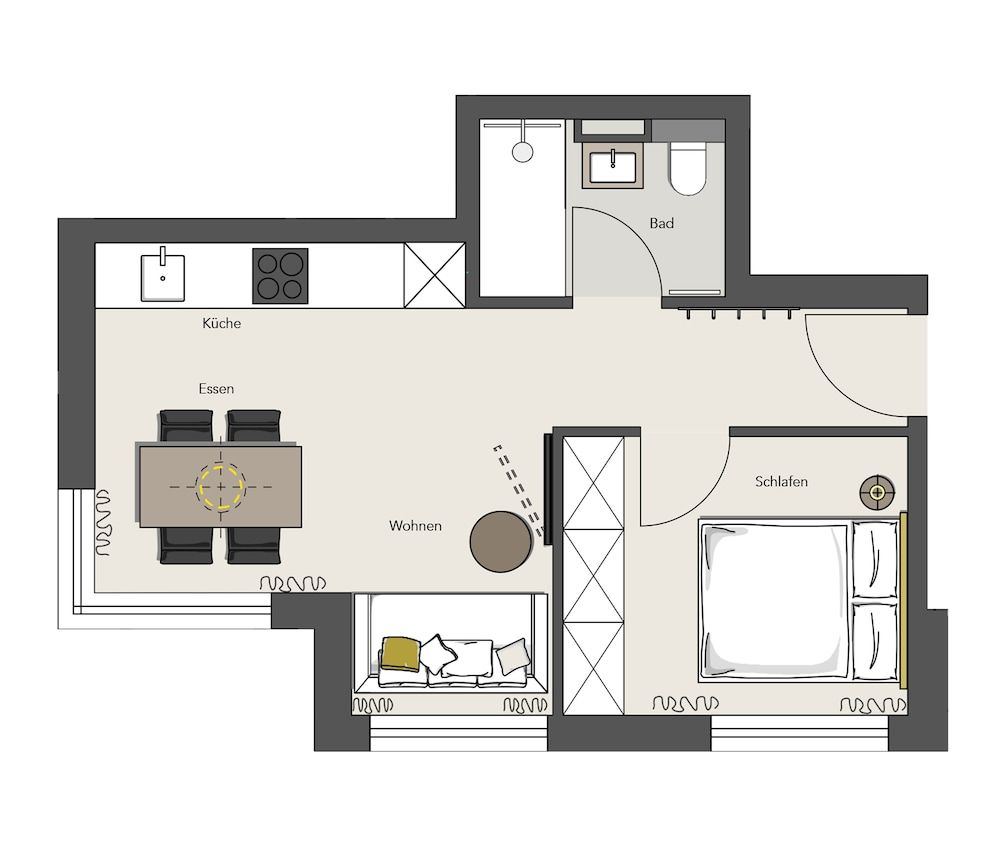 Room layout blue print
