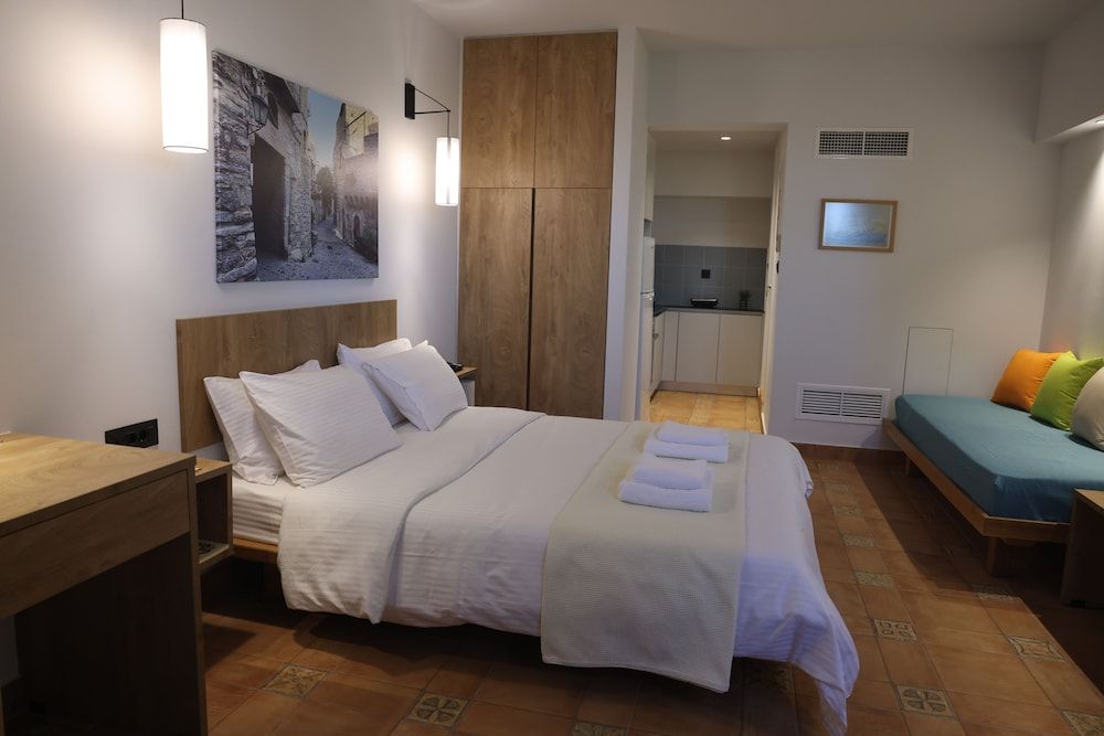 Family Double Room, Patio, Partial Sea View