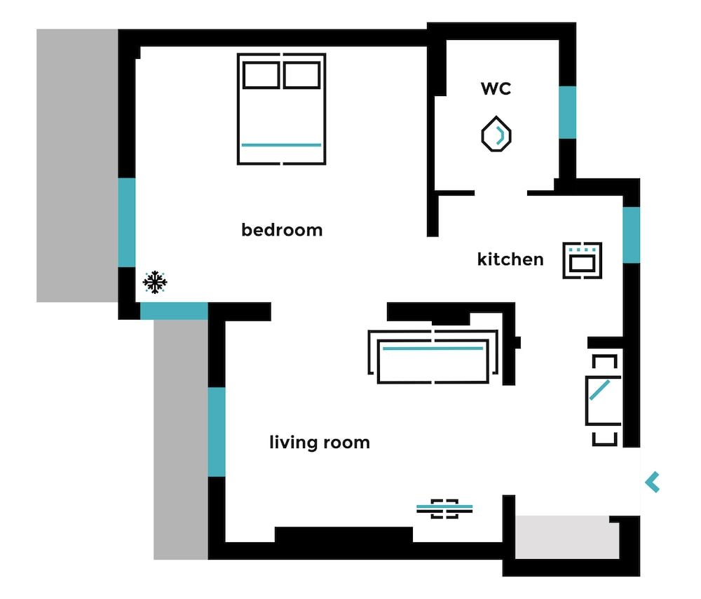 Room layout blue print