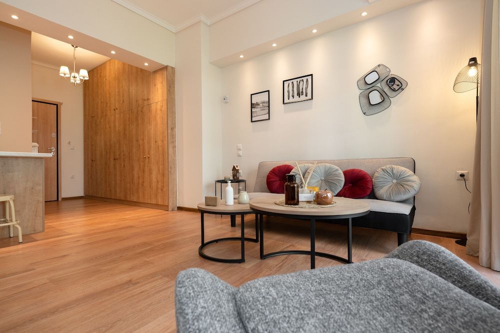 Contemporary Apartment made of Wood and Stone City Apartment 14