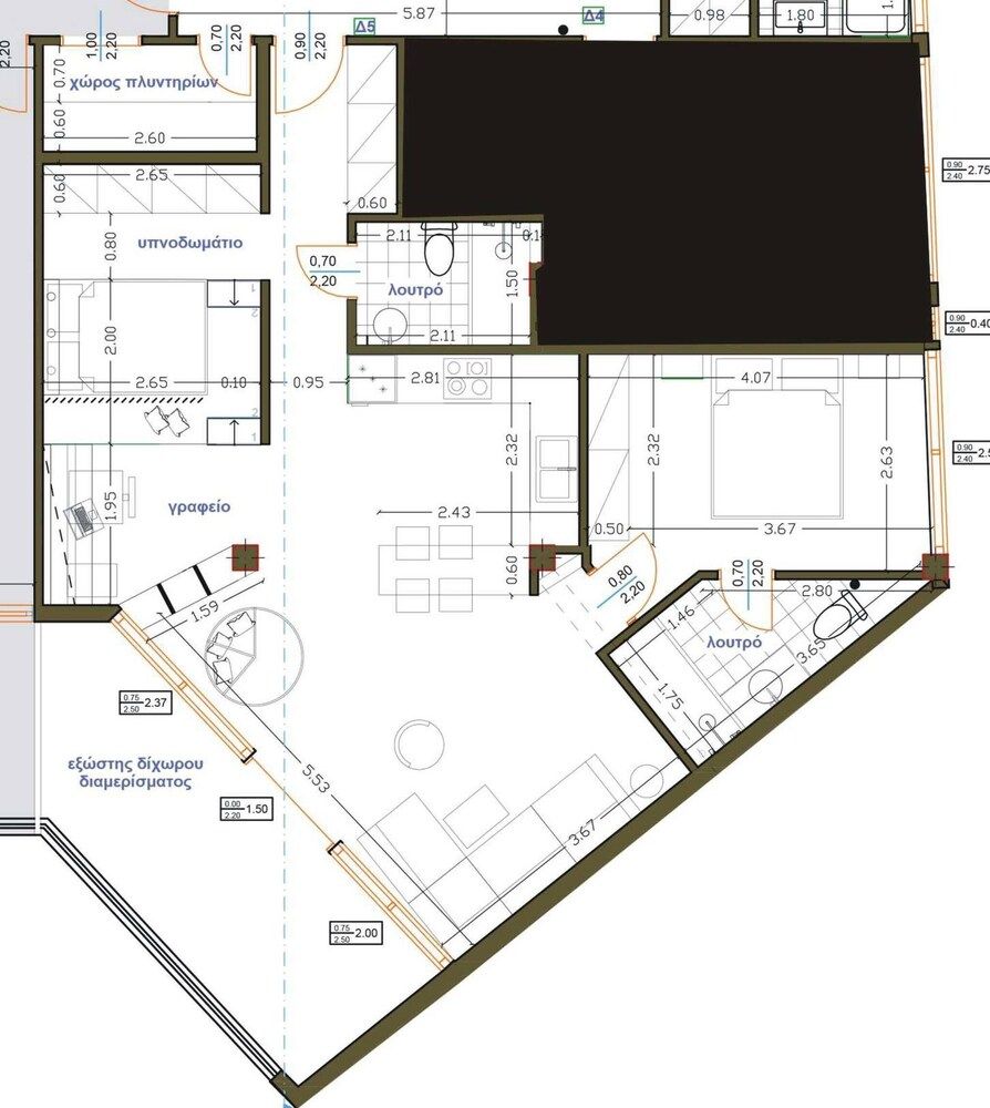 undefined Luxury 80m2 Apartment With Balkony Downtown 3