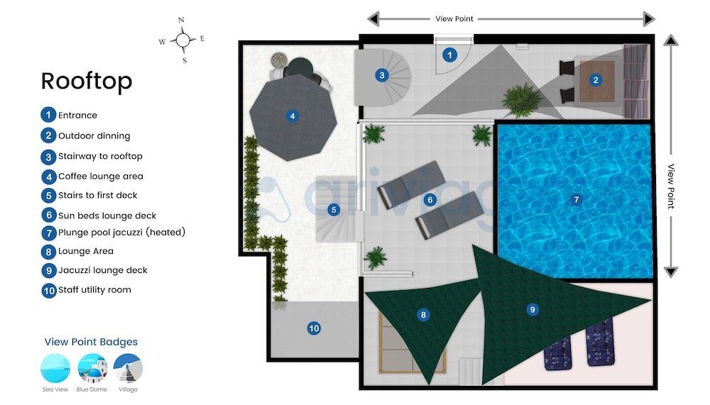Room layout blue print