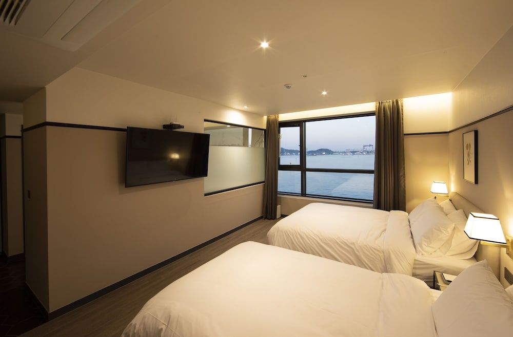 Brown Dot Hotel - Jangsaengpo Deluxe Twin, Ocean View