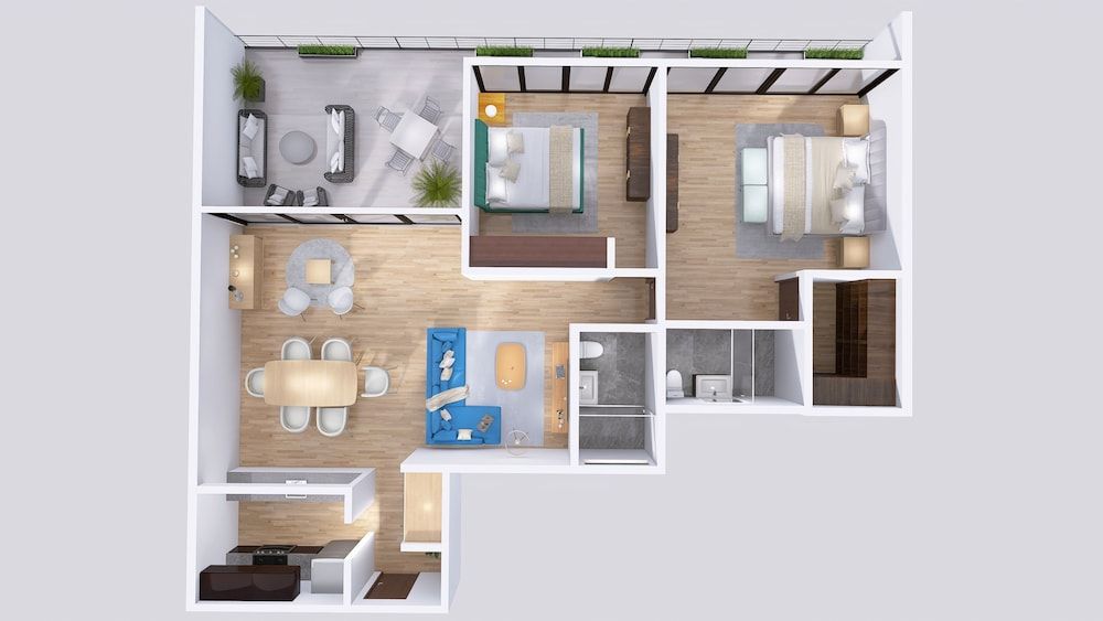 Capitalia Downtown Del Valle Deluxe Penthouse, 2 Bedrooms, Terrace 16