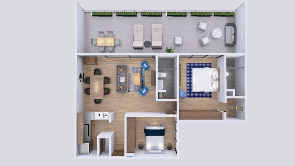 Capitalia Downtown Del Valle Deluxe Penthouse, 2 Bedrooms, Terrace 14