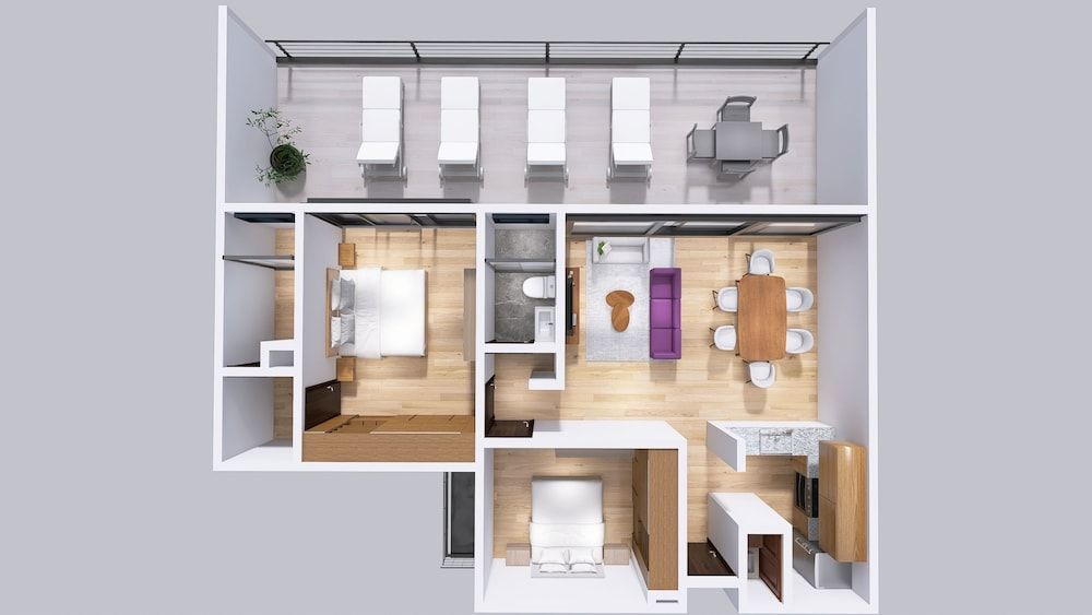 Capitalia Downtown Del Valle Deluxe Penthouse, 2 Bedrooms, Terrace 15