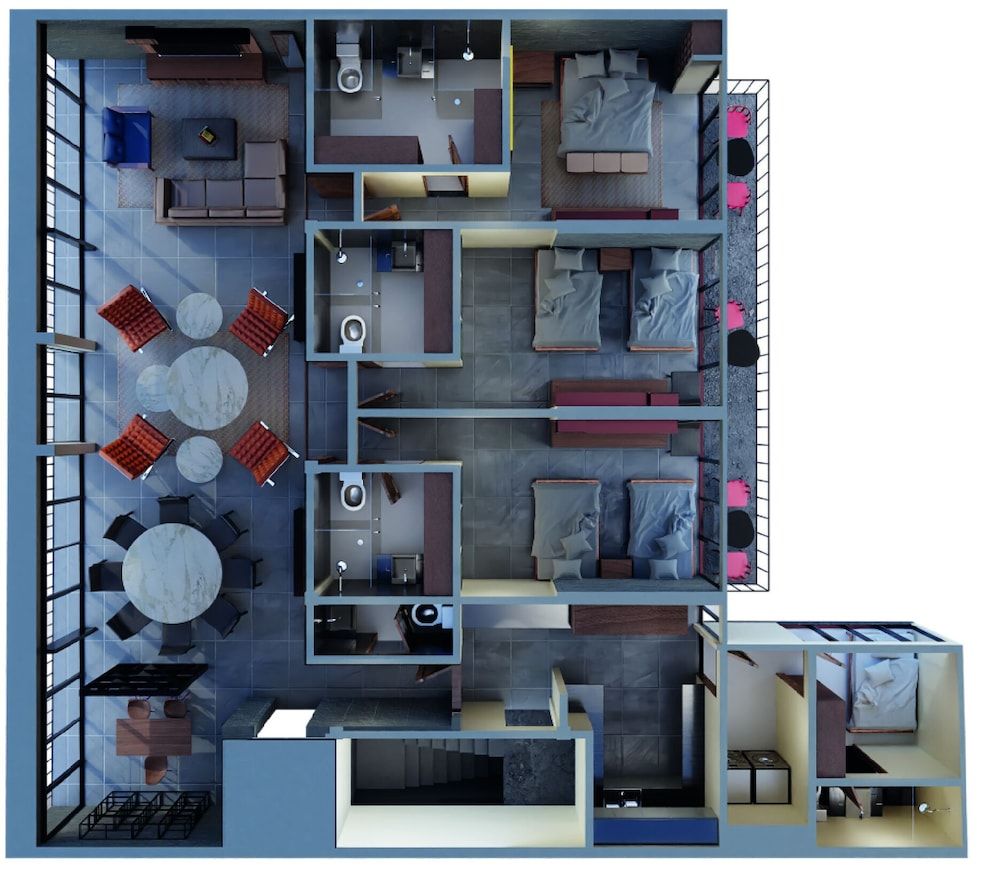 Capitalia Moliere Masaryk Superior Apartment, 3 Bedrooms, Balcony 6