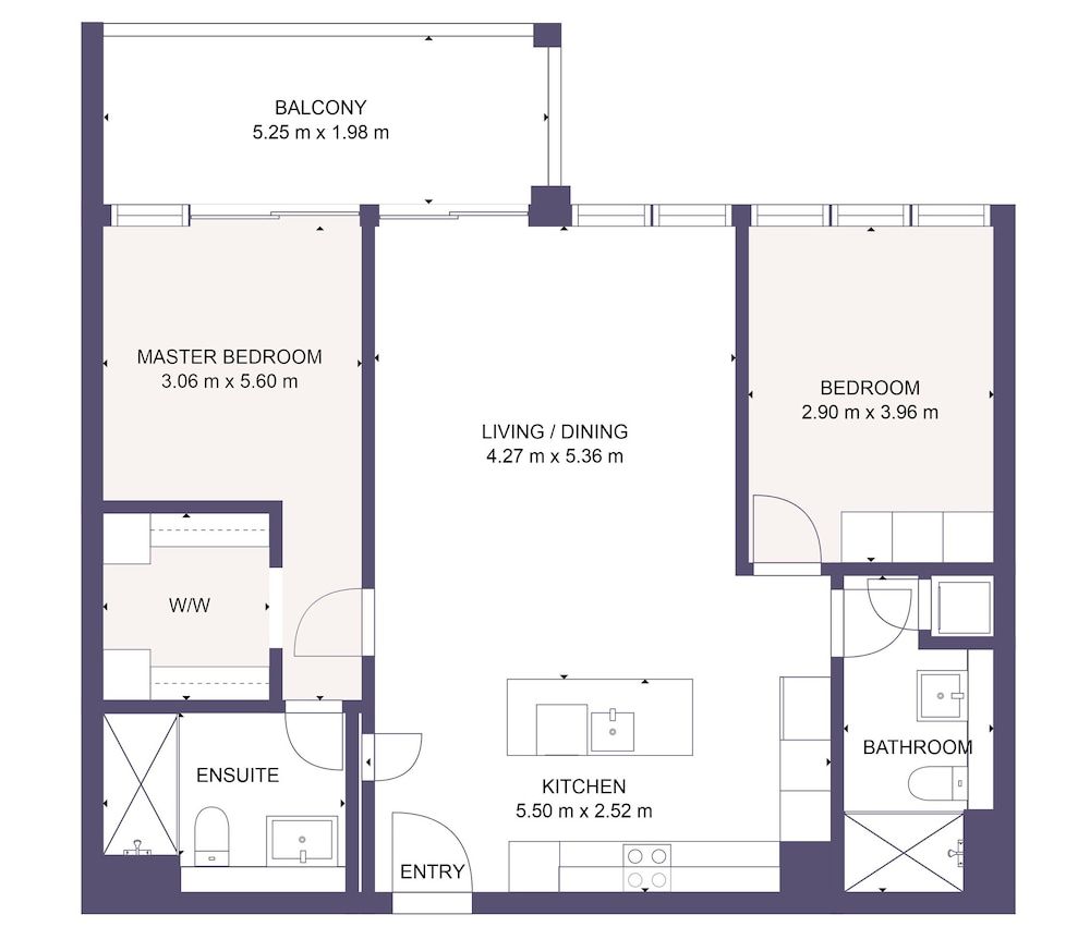 Room layout blue print