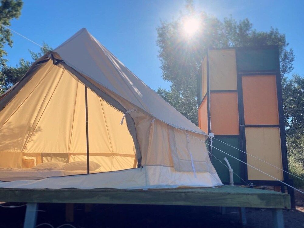 Comfort Tent, 1 Double Bed, Private Bathroom, Courtyard View
