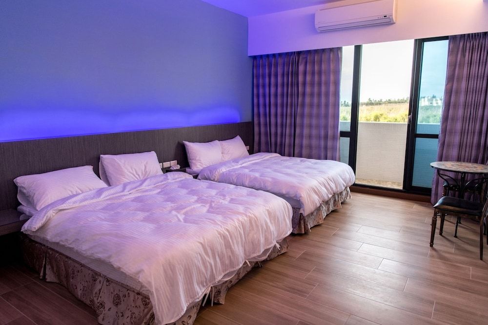 Panoramic Quadruple Room, 2 Queen Beds, Balcony, Partial Ocean View