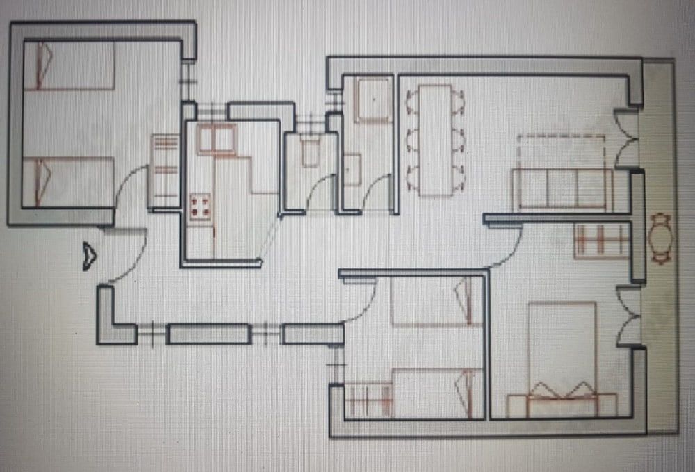 Room layout blue print
