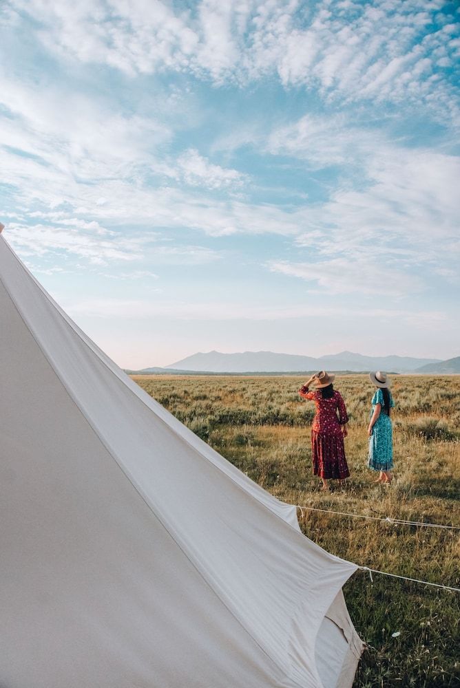 Twin Tent with Shared Bathroom