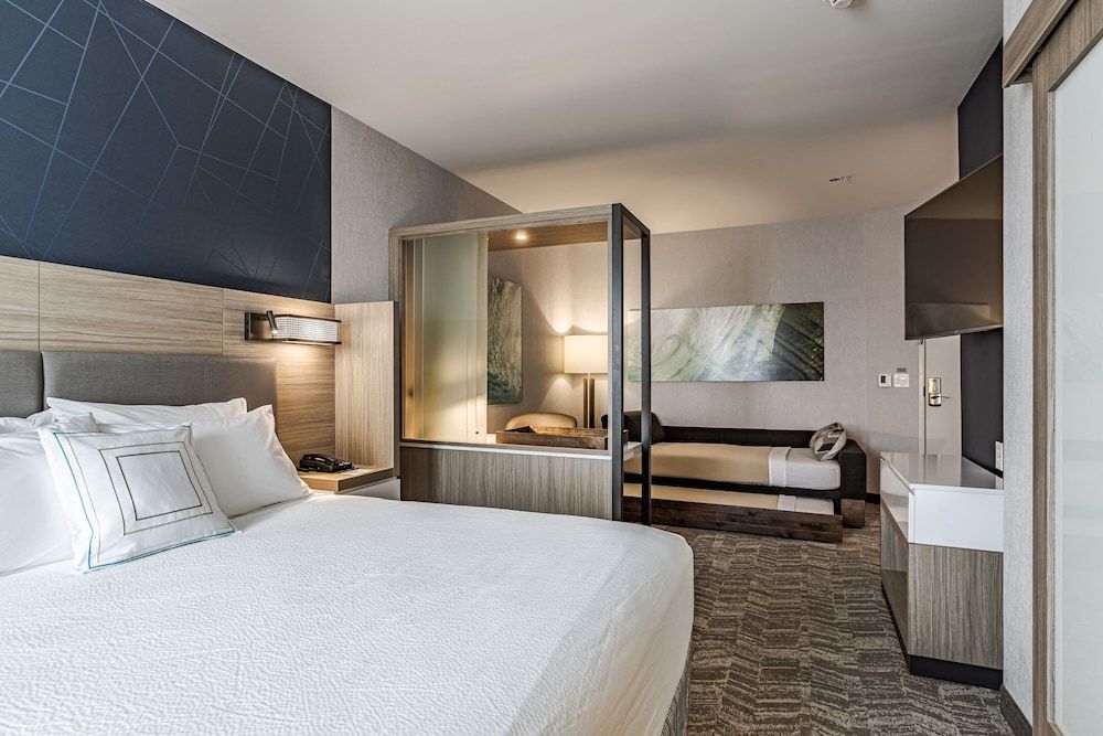 SpringHill Suites by Marriott Detroit Sterling Heights Suite, 1 King Bed (Mobility/Hearing Access, Roll-in Shwr) 3