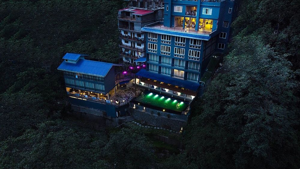 Outdoor wedding area