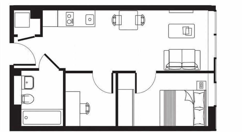 Room layout blue print