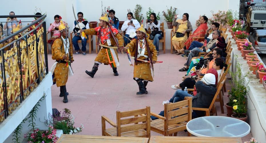 Traditional Dance at the terrace