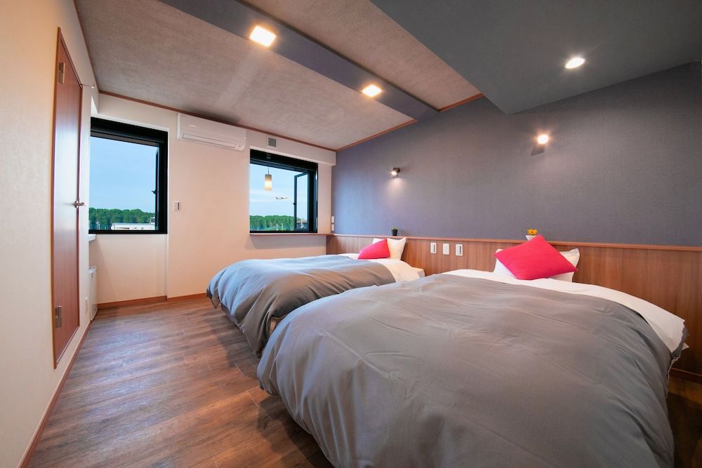 Twin Room, Airplane view