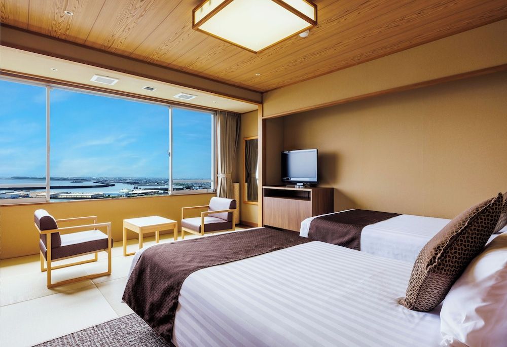 [Ocean View] Japanese-style Twin Room (With shower booth) (Non-smoking)