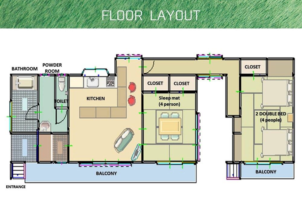 Room layout blue print