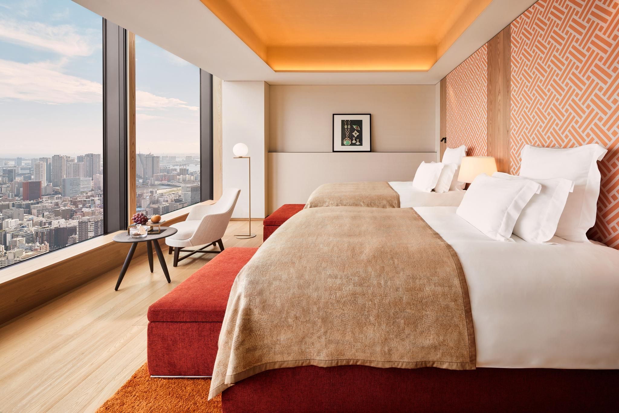 Deluxe, Guest room, 2 Double, Skyline view