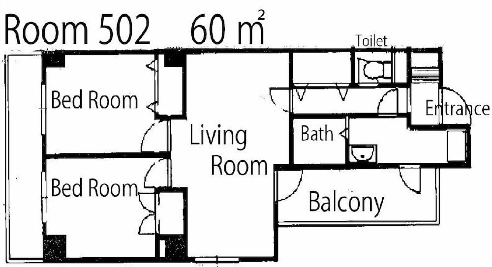 Jpride Uemachidai Condo Basic Apartment, 2 Bedrooms, Non Smoking, City View (502) 10
