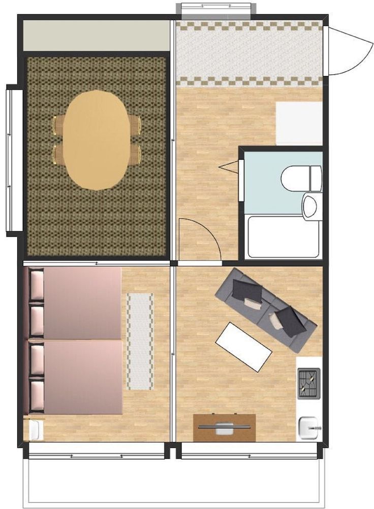 Namba Sunshine Apartment Japanese Style Double Room 43 6