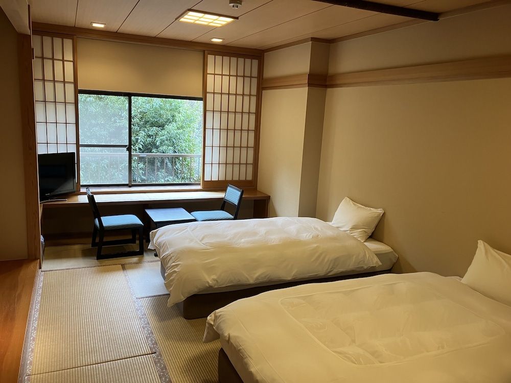 Japanese-Style Twin Room (10-tatami mats in size and 2 beds), Non Smoking