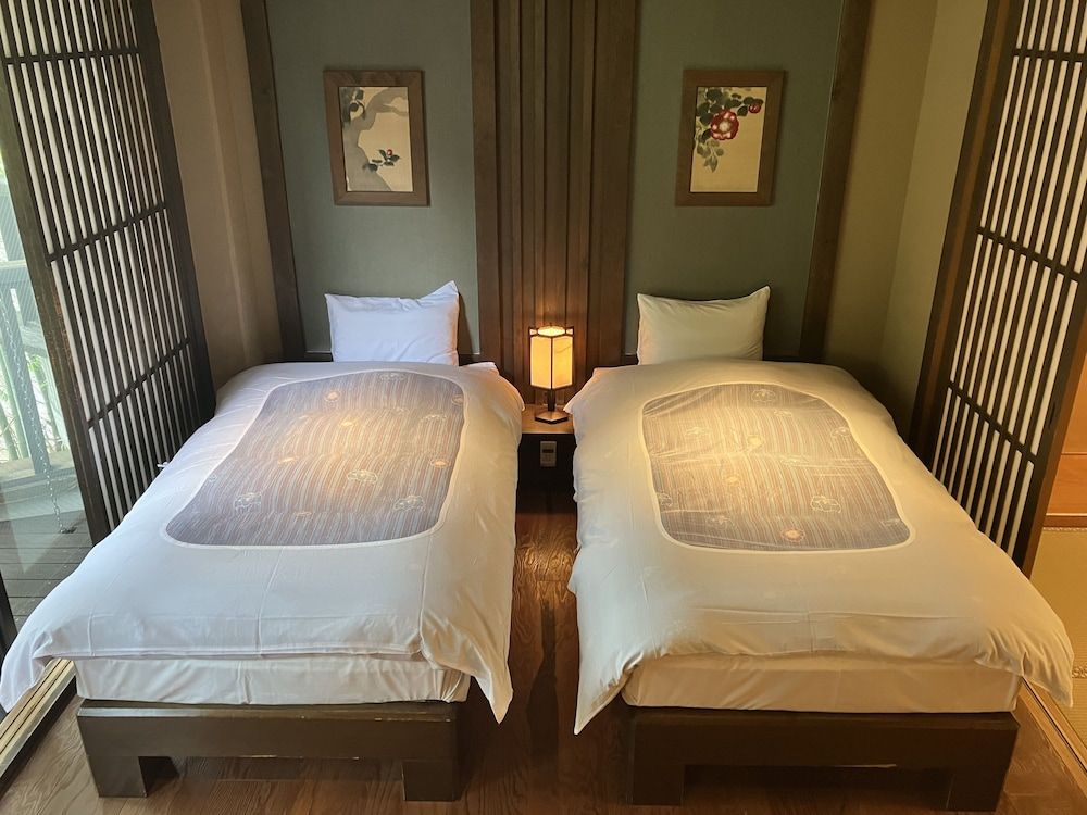 Annex Japanese Western Room "Akari Koji" with River View (14-tatami mats and 2beds), Non Smoking