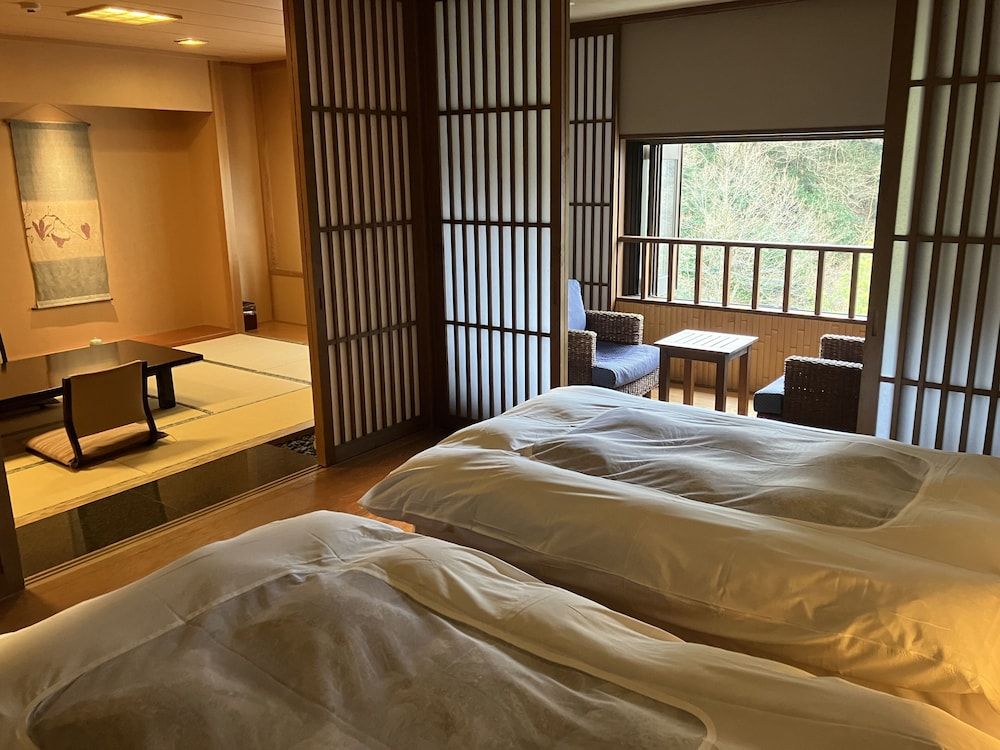 Annex Japanese Western Room "Akari Koji" with River View (12-tatami mats and 2beds), Non Smoking