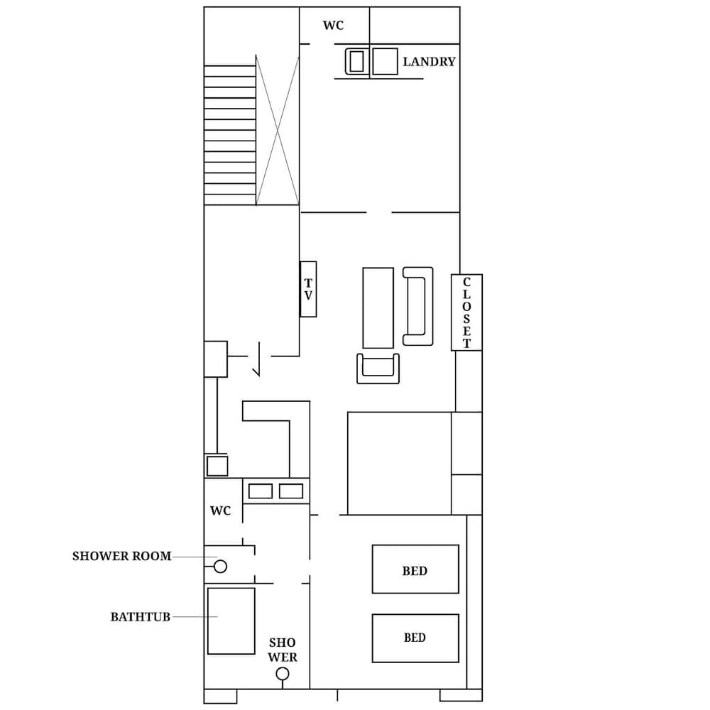 Room layout blue print