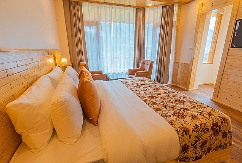 Chalet Rooms (Private Balcony with Valley + Mountain View)