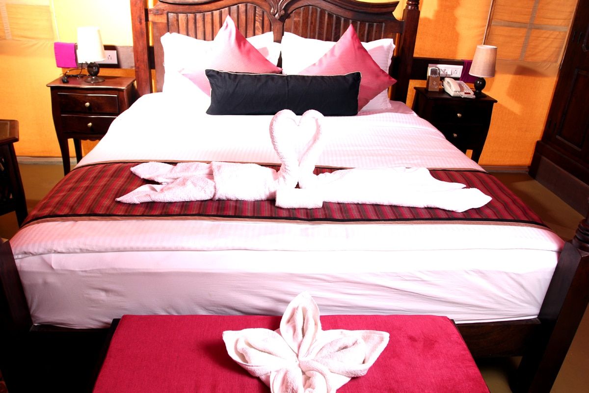 Deluxe Ac Hut King-size bed