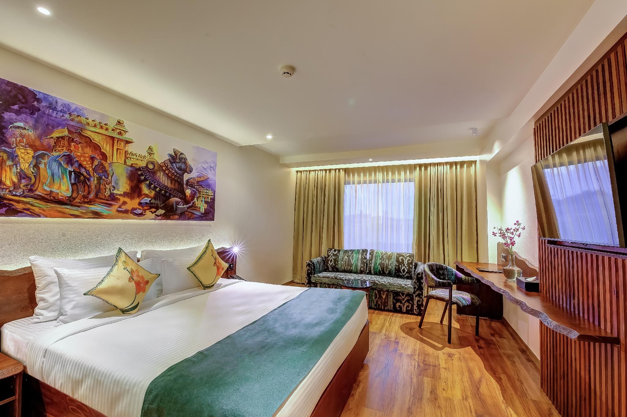  Regenta Central Javaji, Mysore Deluxe Double Room Enjoy Happy Hour 1+1 Mocktail timing 11 am -7 Pmuble Room