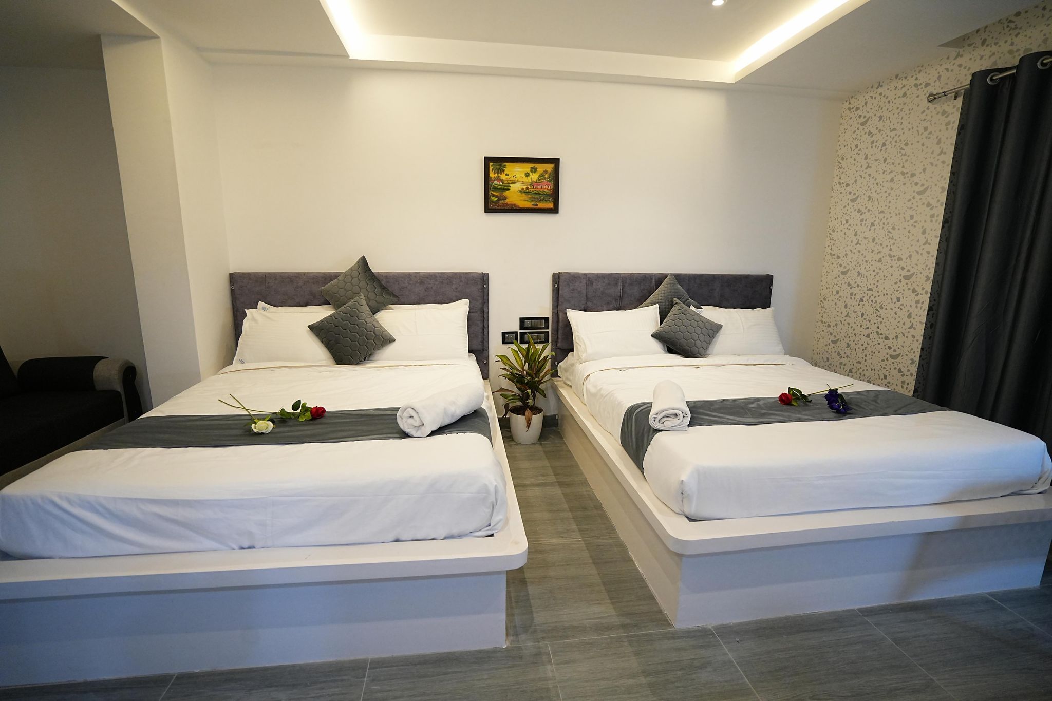 Hotel Brundavan International-Guntur Premier Room 2 Double Beds 2