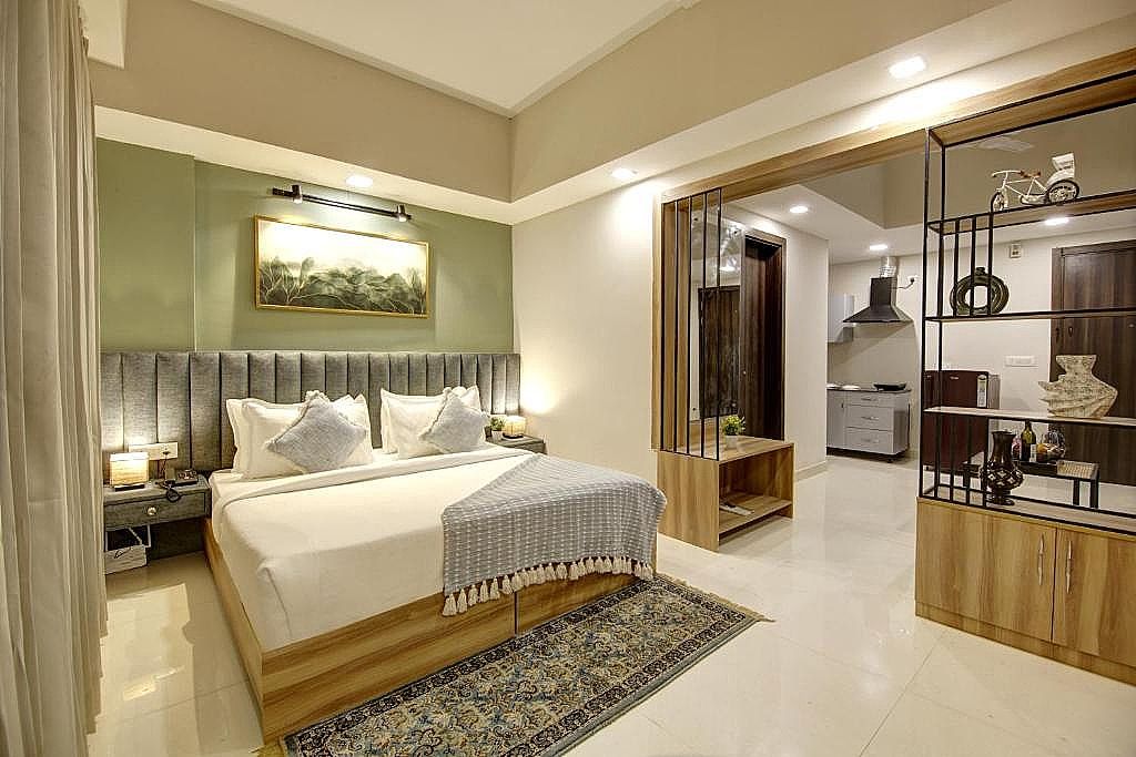 Premium Apartment with Living Room and Private Balcony