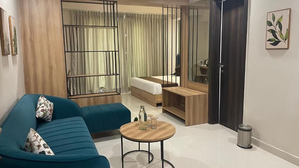 Premium Apartment with Living Room and Private Balcony