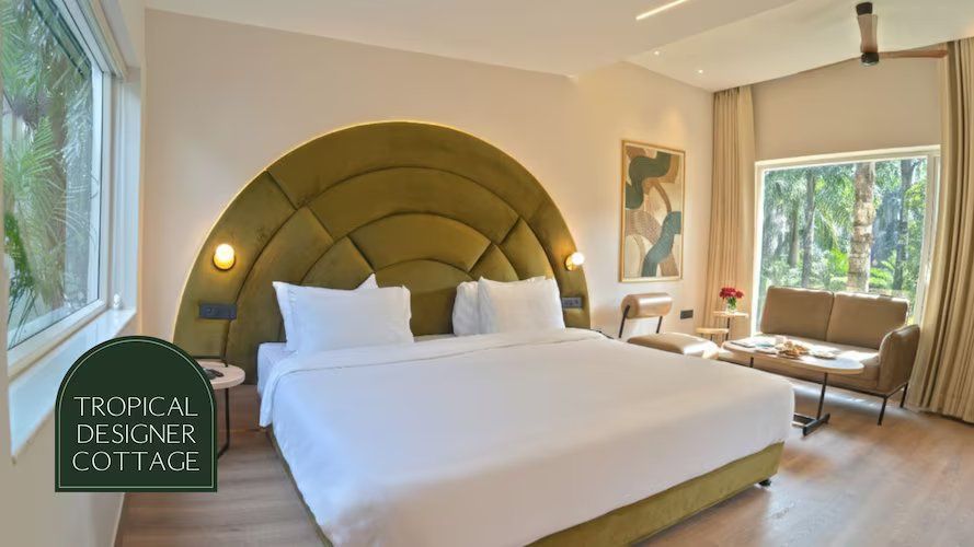 Tropical Designer Cottage With Balcony And Garden View