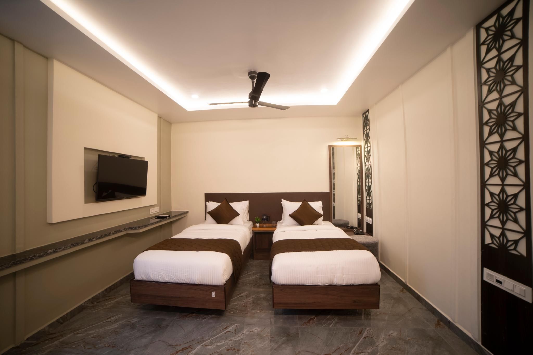 Twin Bed Room With Air conditioning