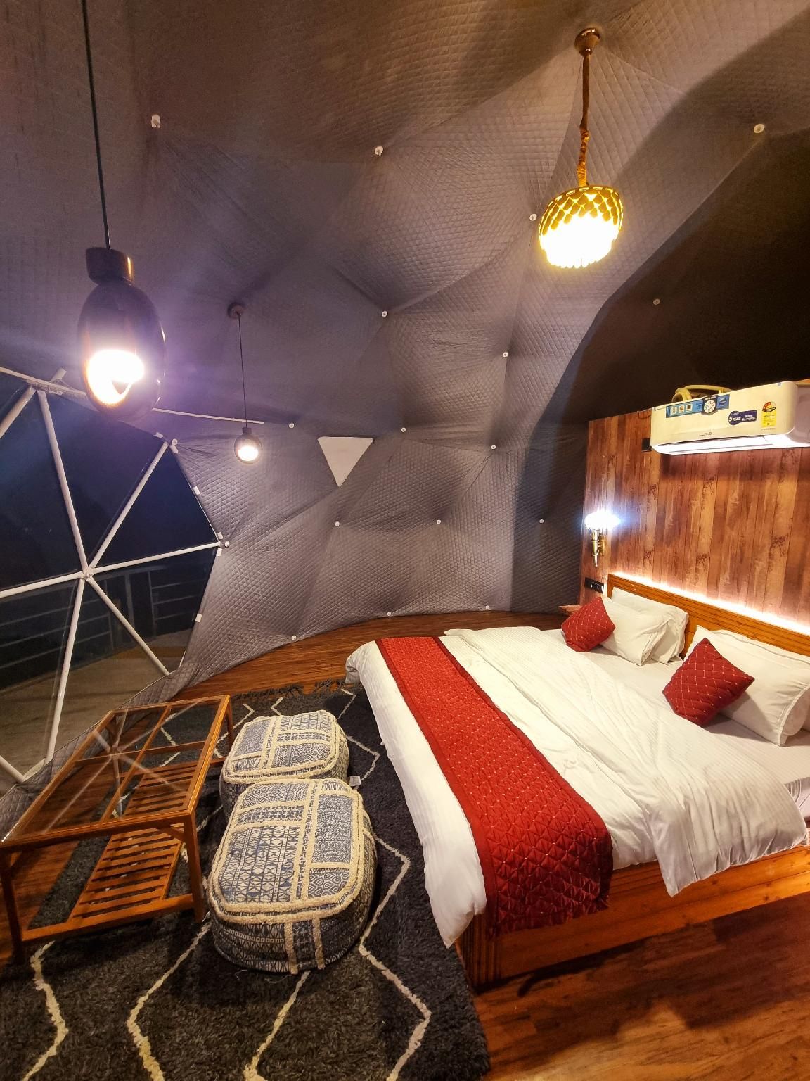 Geodesic AC Dome with Ensuite Bathroom