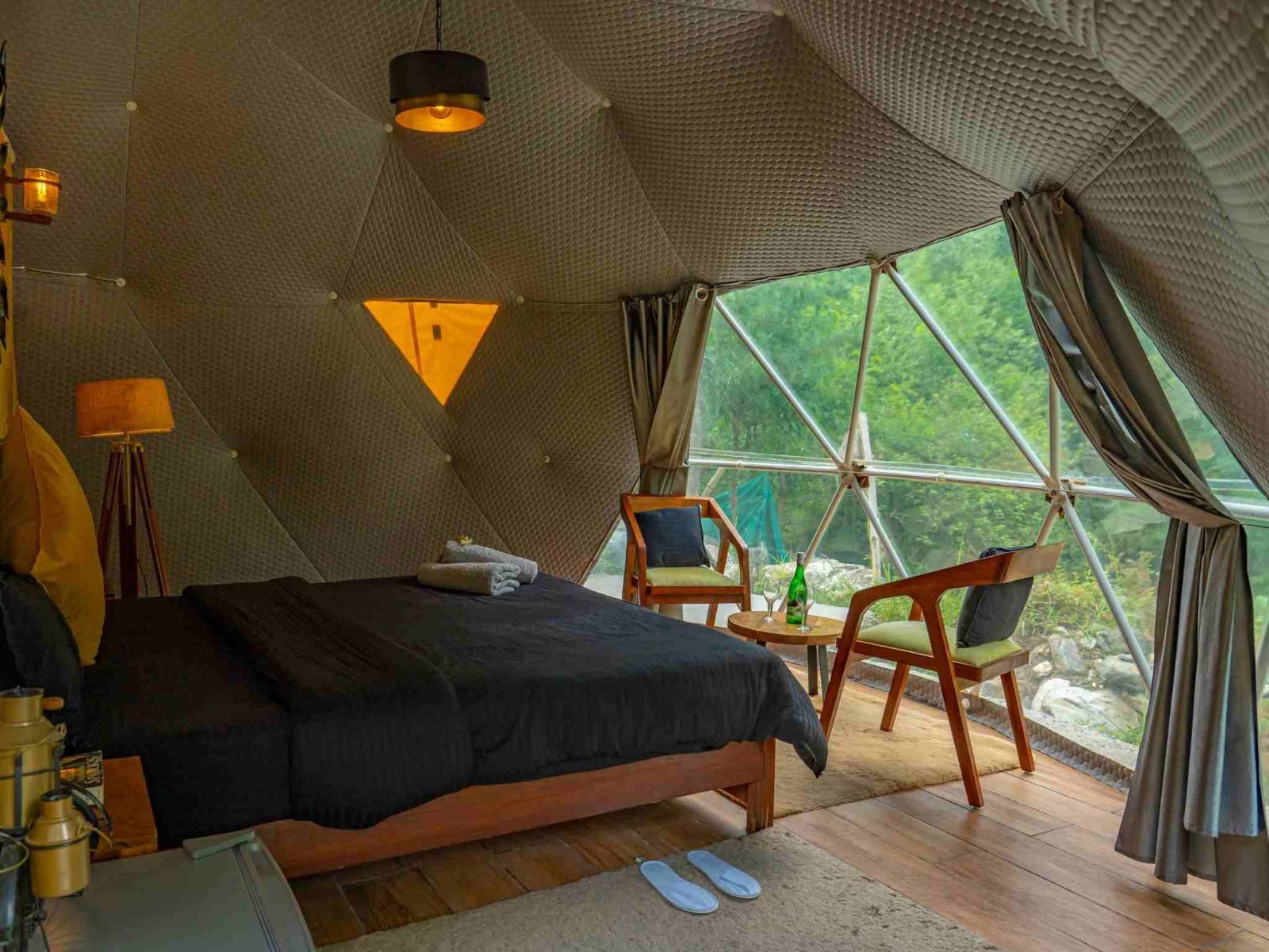 Geodesic AC Dome with Ensuite Bathroom