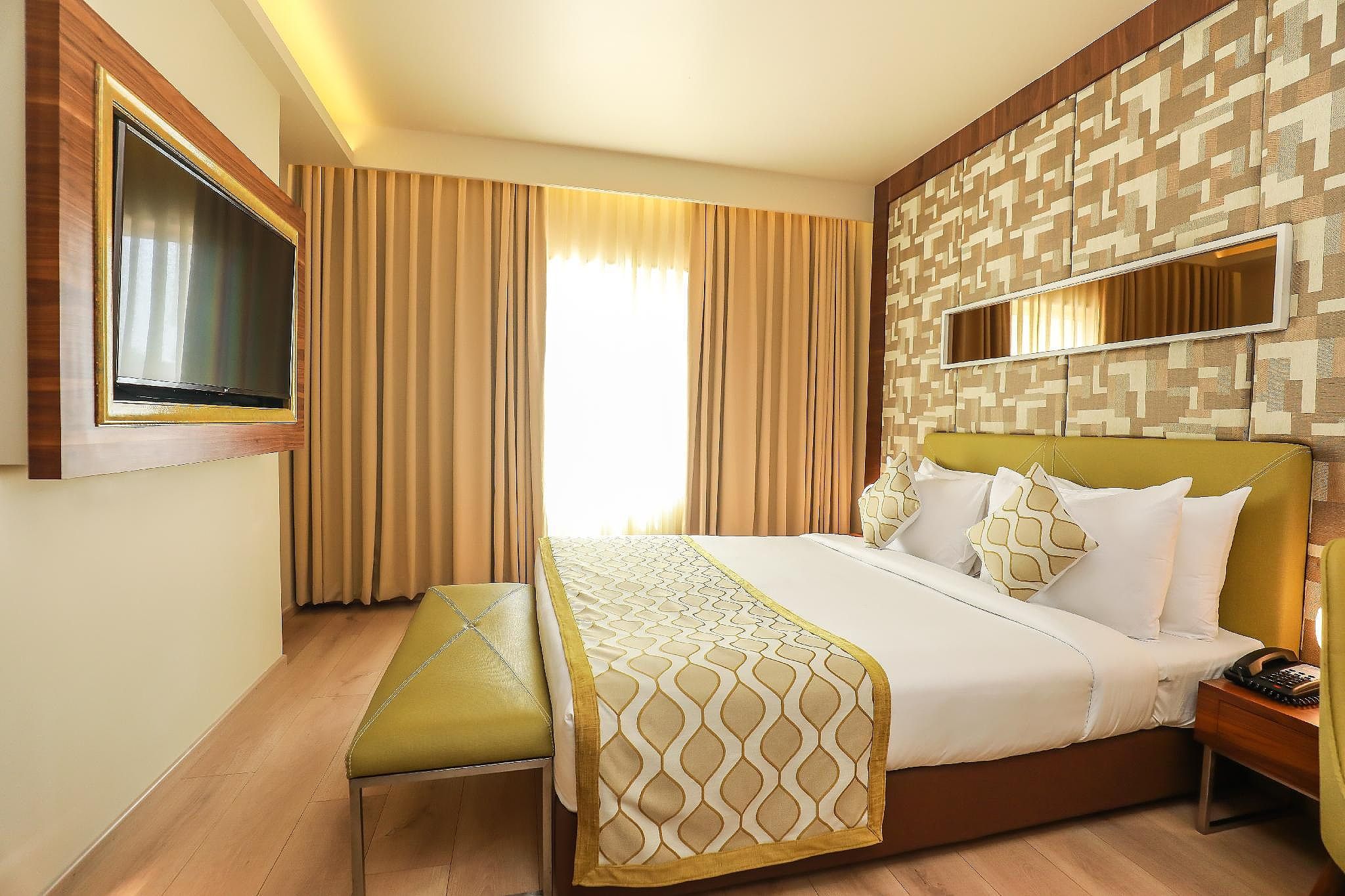 Suite with Living Room and Work Desk