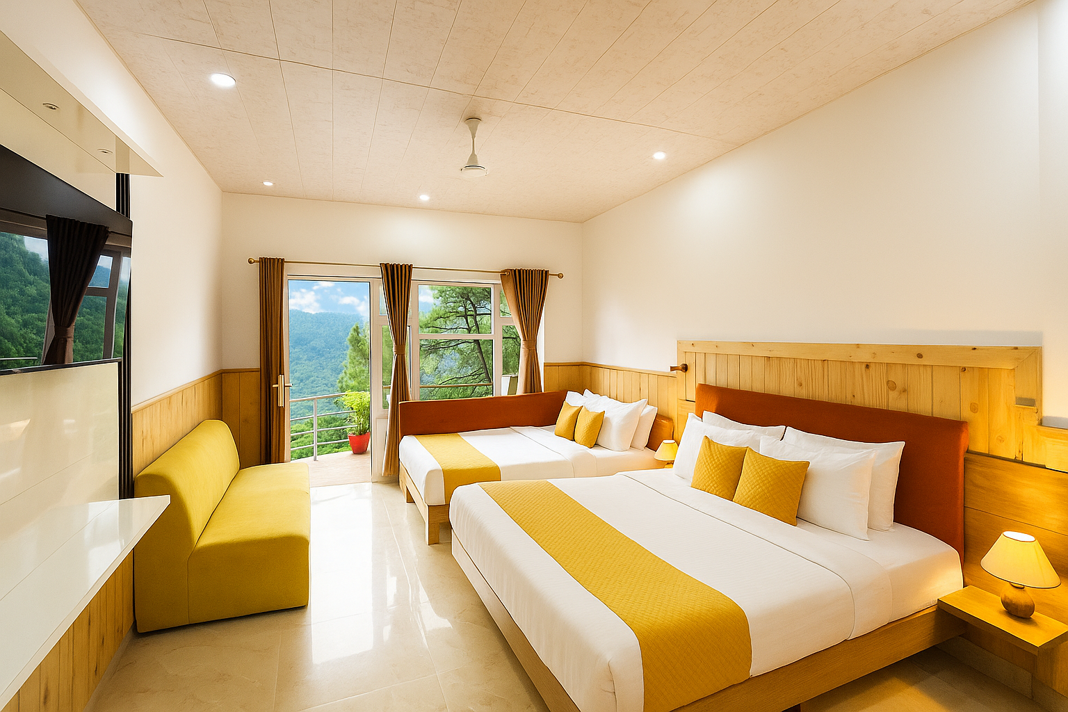 Family Room with balcony