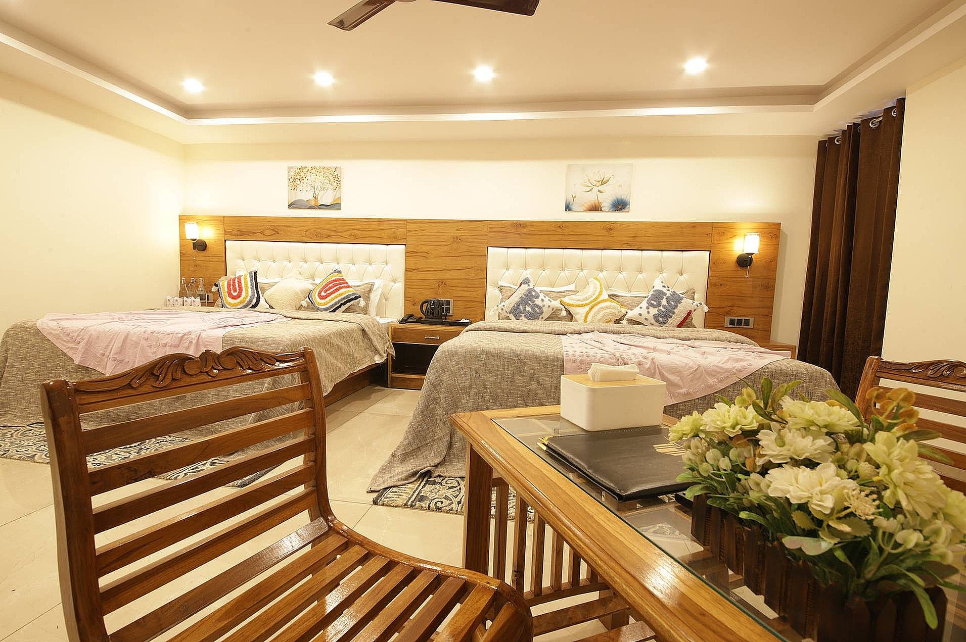 Family Suite with Shared Balcony Hill View