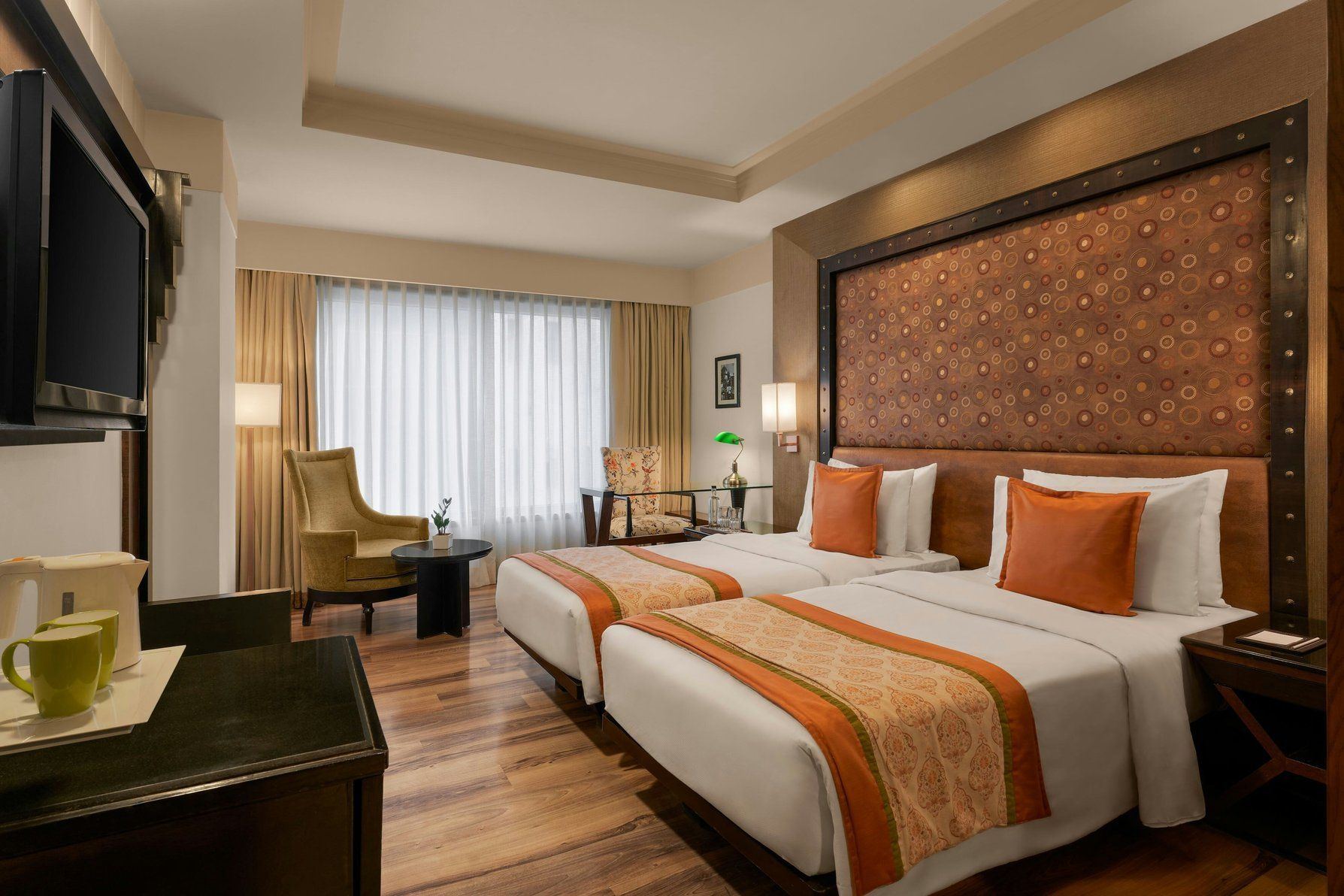 Winter Green Twin Bedroom - TV