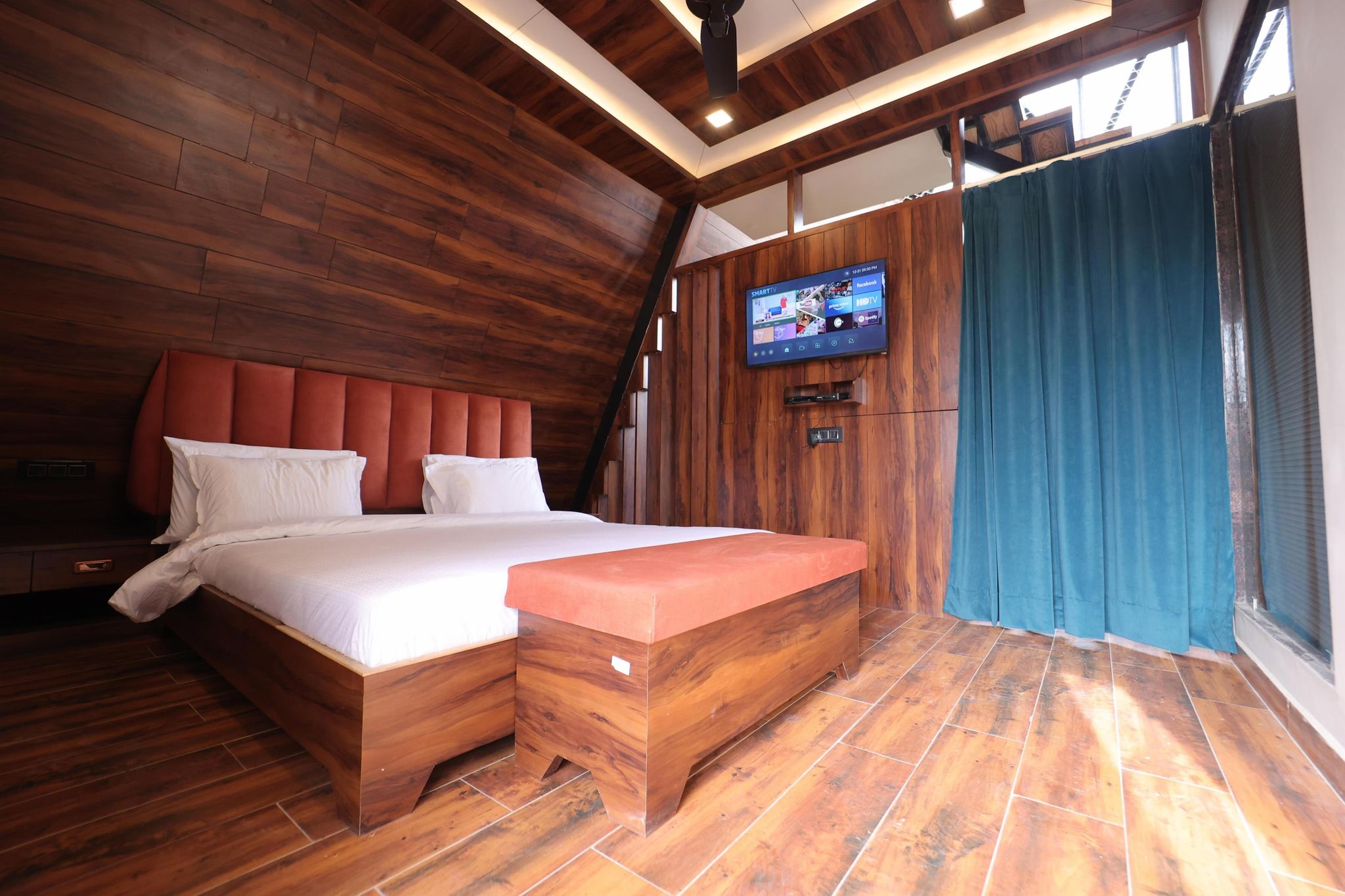   Sunshine A-Frame Cottage with Private Jacuzzi