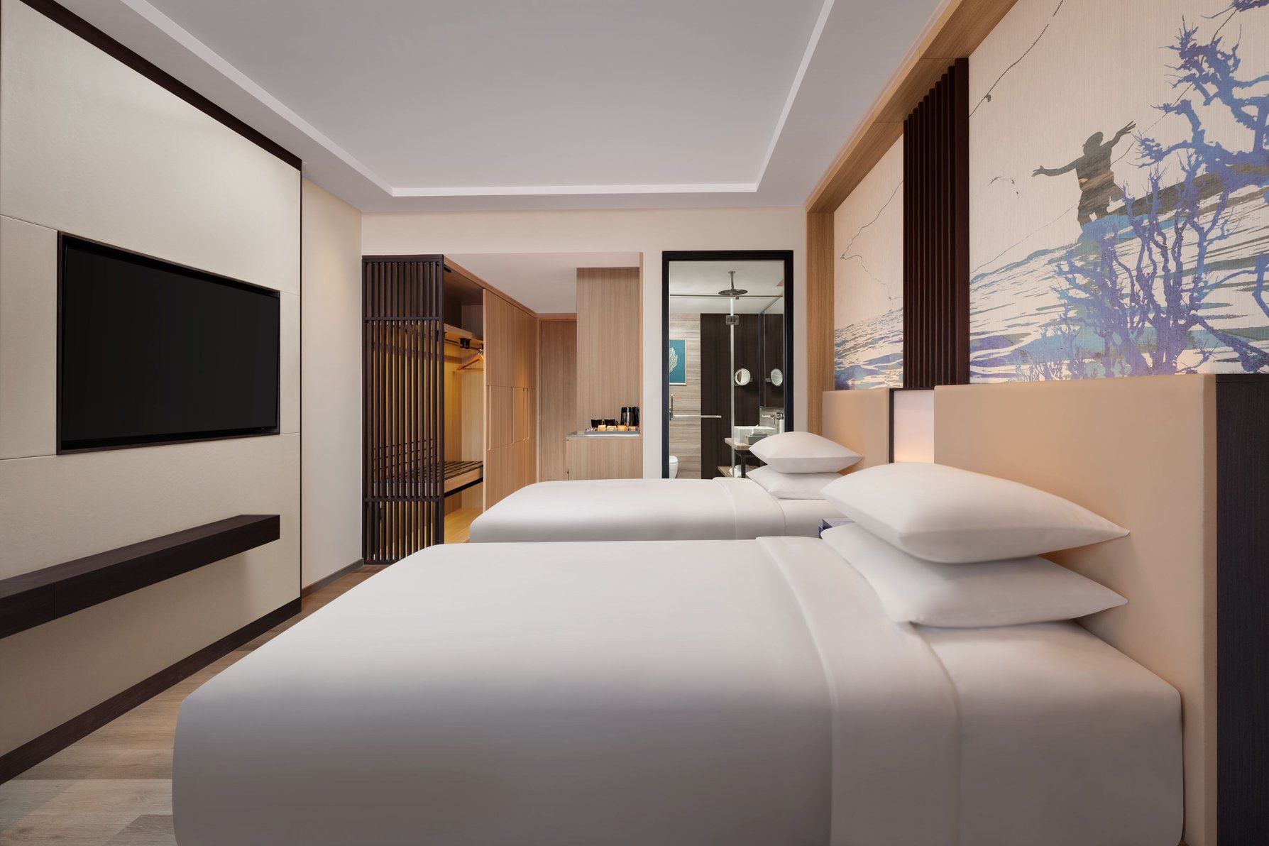 Courtyard by Marriott Goa Colva Deluxe Guest room, 2 Queen, City view