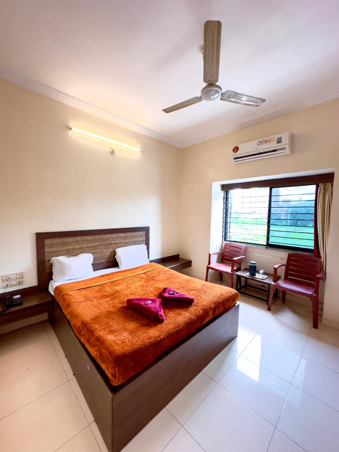 Double Bed Room With Fan