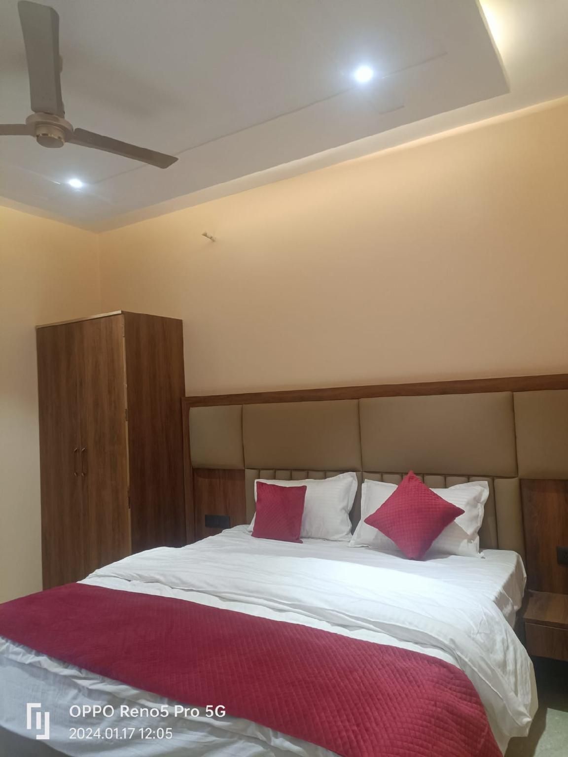 Double Bed Room With Fan