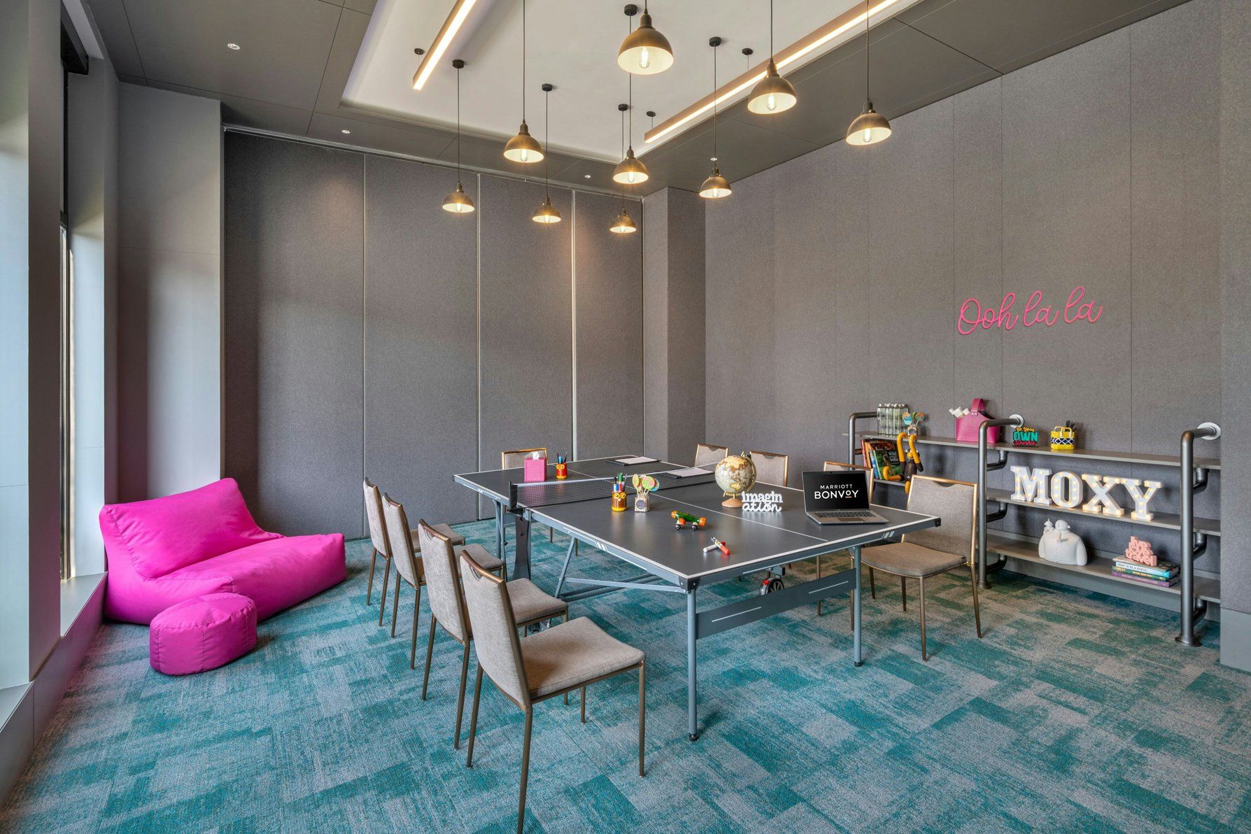 Moxy Bengaluru Movers Meeting Room setup