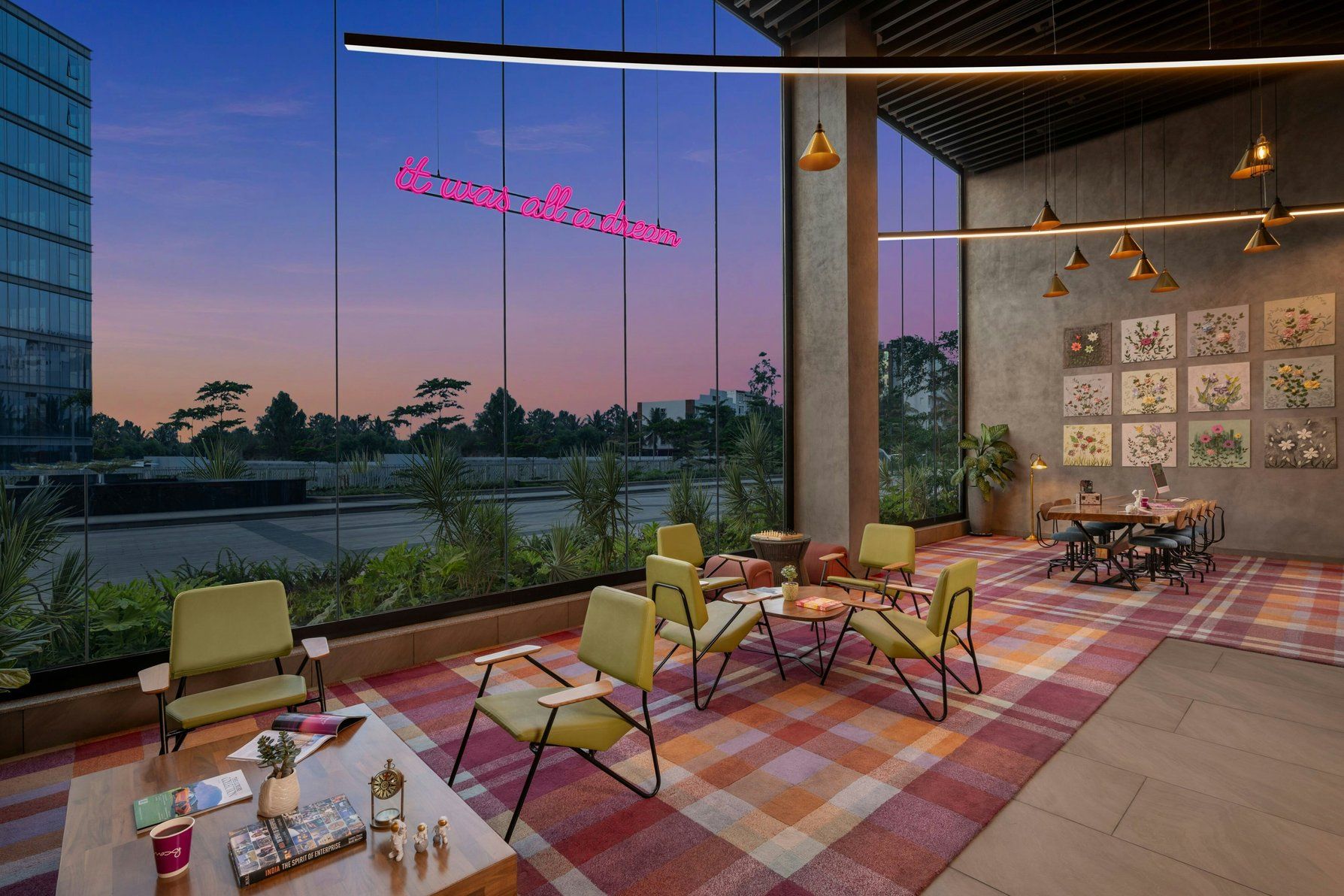 Moxy Bengaluru Quiet Zone Lobby